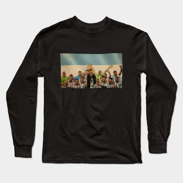 World Cup Champion Long Sleeve T-Shirt by Masterpopmind